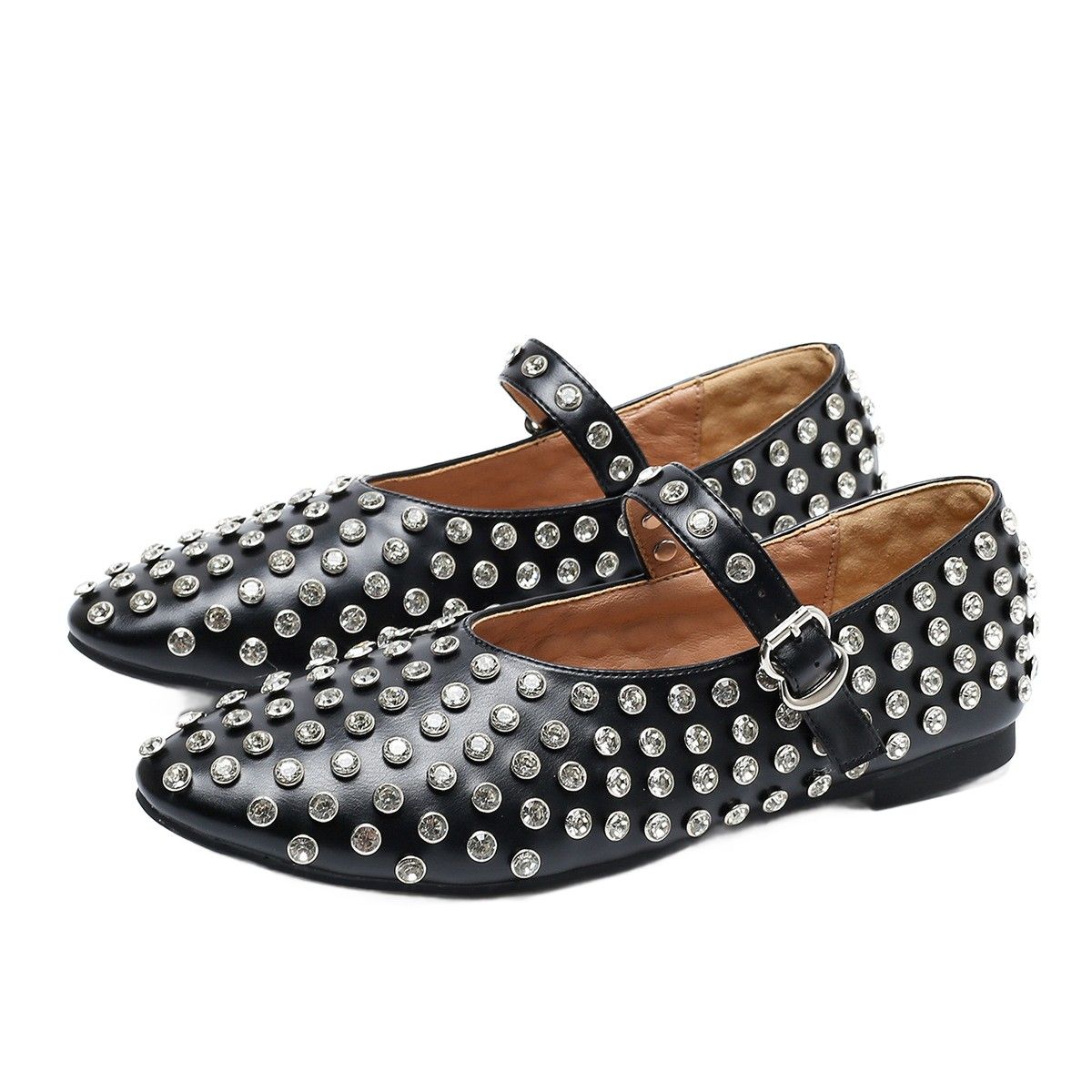 Women's Fashion Shoes Rhinestone Flats for Ladies Zapatos De Mujer