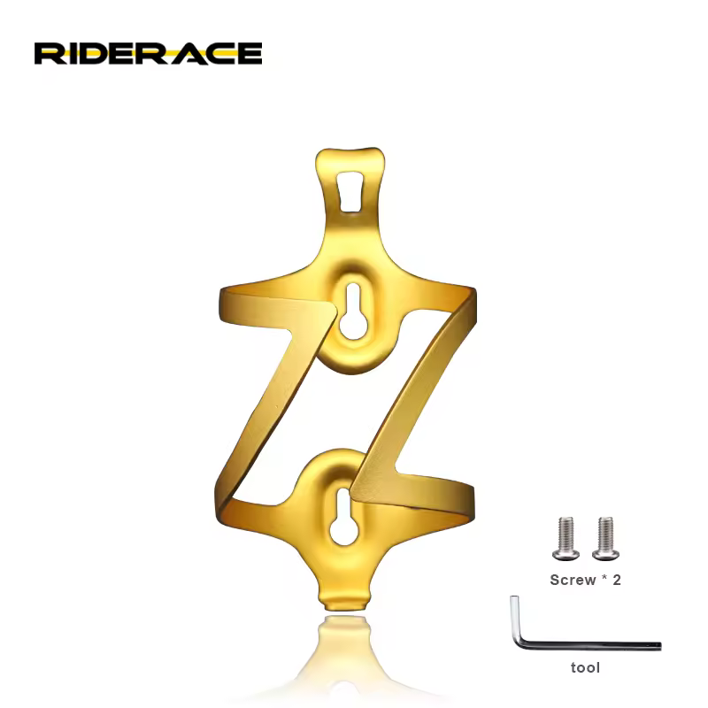Riderace Mountain Bike Aluminium Alloy Adjustable Water Bottle Cage Riding Lightweight Bike Bottle Holder Bicycle Bracket Rack