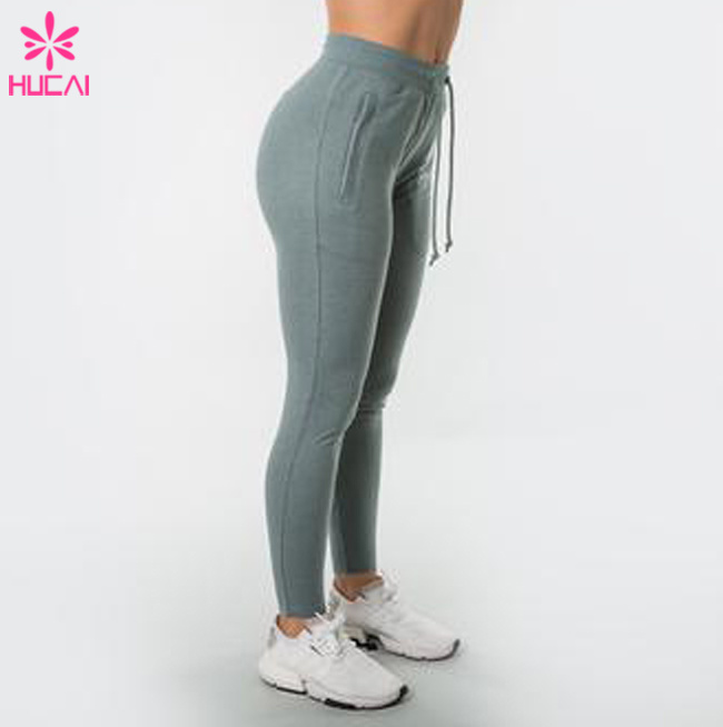 Wholesale French Terry Pants Slim Tapered Fit Women Joggers