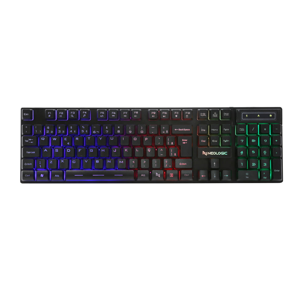 Bosston 2025 Wired Gaming Keyboard With Glimmering Rainbow Light Games Office Home