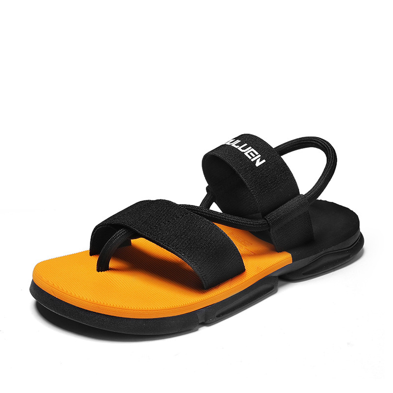 Trendy Quality Elastic Strap Soft Outdoor Beach Casual Sports Walking Flat Sandal Shoes Mens Flip Flop