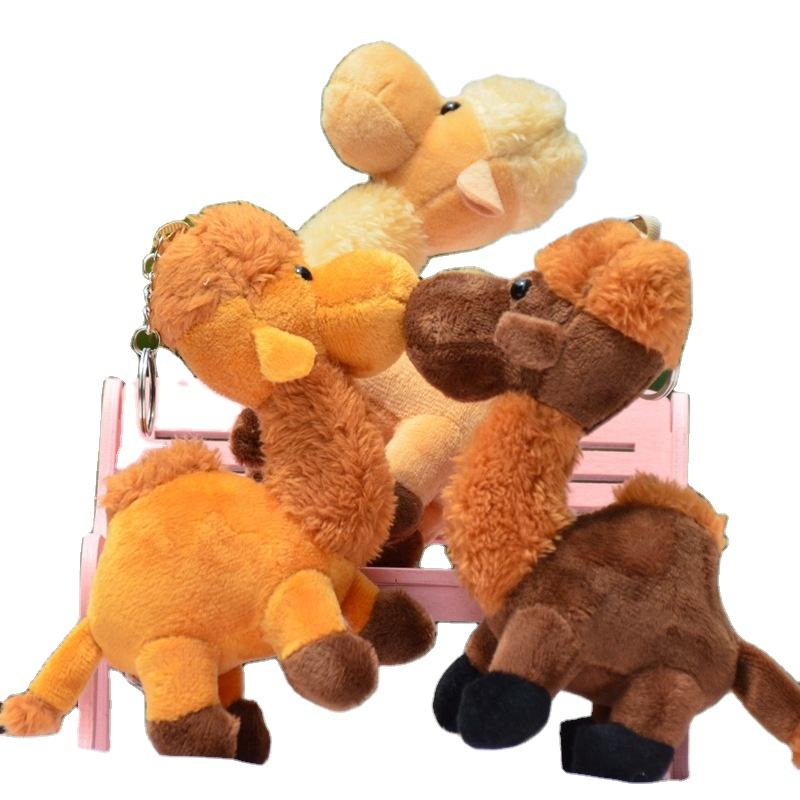 Hot Sale Plush Camel Keychains In Bulk Mini Backpack Ornament Soft Plush Camel Keychain Cuddly Stuffed Camel Keychain