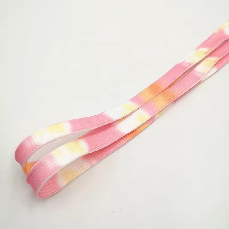 High Quality Polyester Sport Shoe Laces Colorful Flat Bulk Printed Leather Oval Lazy Elastic 10mm Hot Selling Wholesale