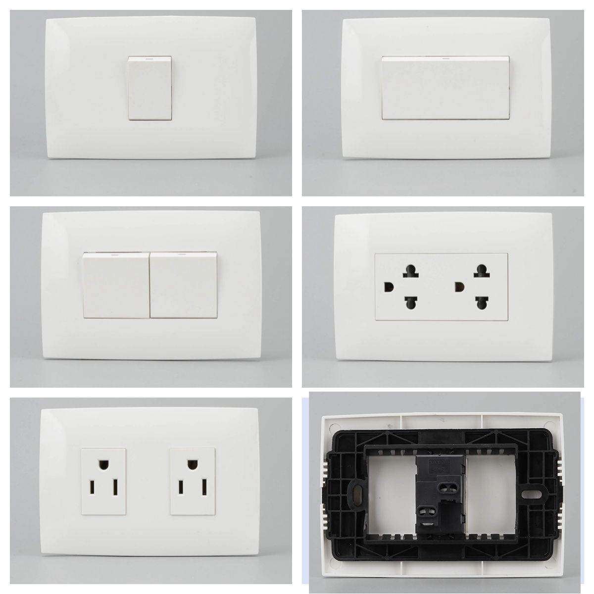 Big 120X80mm 2024 New Design House Home Wall Switch and Socket