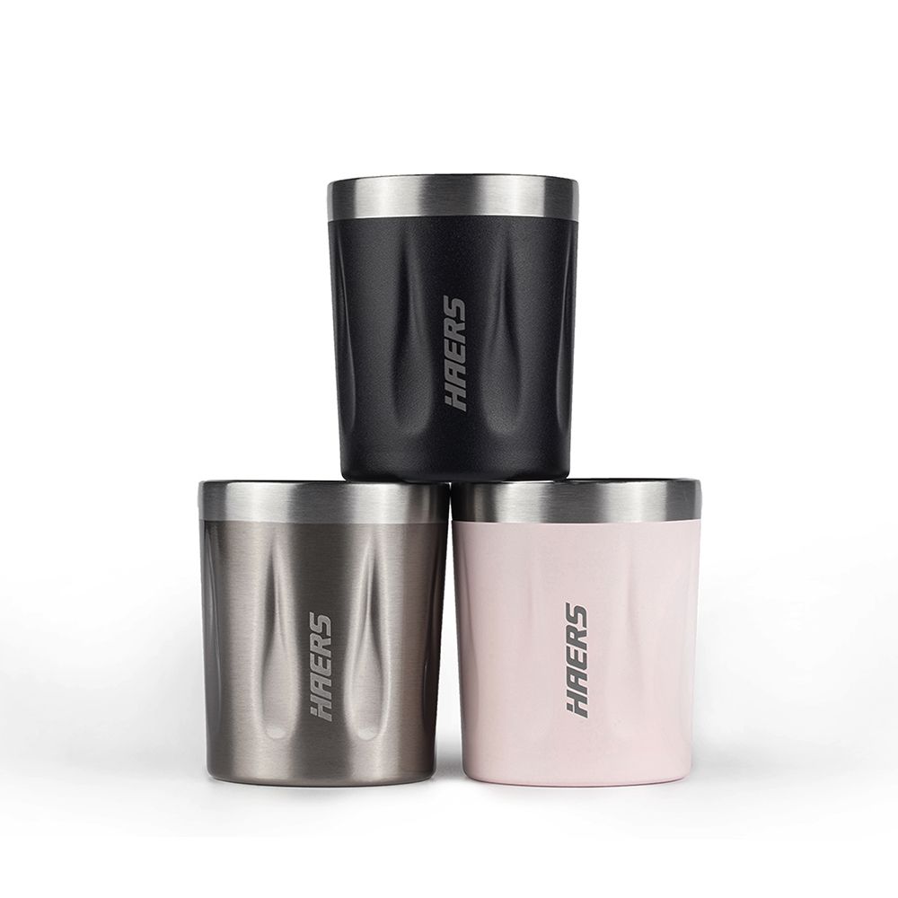 Haers Double Wall Stainless Steel Tumbler Hot Water Wine Beer Cup and Mug