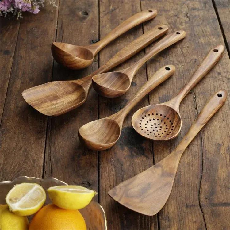 Acacia Kitchen Tools for Seamless Cooking Wooden Utensil