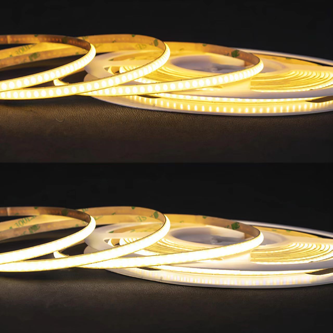 Dual CCT LED Strip Lights 2700K 6500K High Brightness COB Commercial Lighting