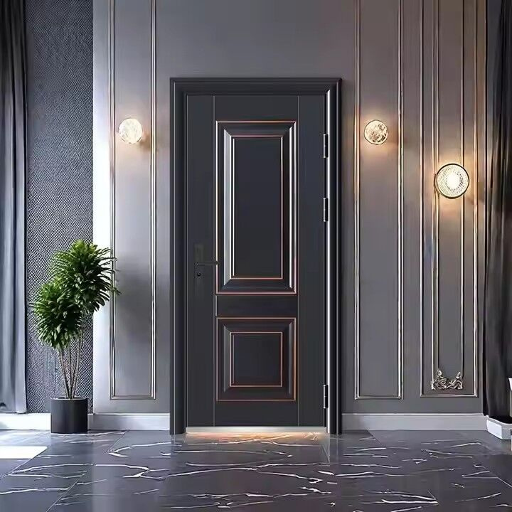 Manufacturer Exterior House Model Metal Door Security Steel Door for Home