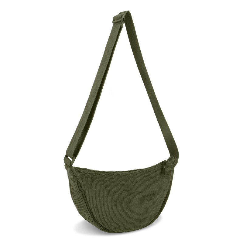 Stylish Corduroy Crescent Bag Crossbody for Women and Men