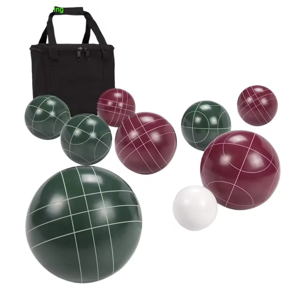 Wholesale Resin Petanque Bocce Ball Set With Bags For Backyard Lawn And Beach Games