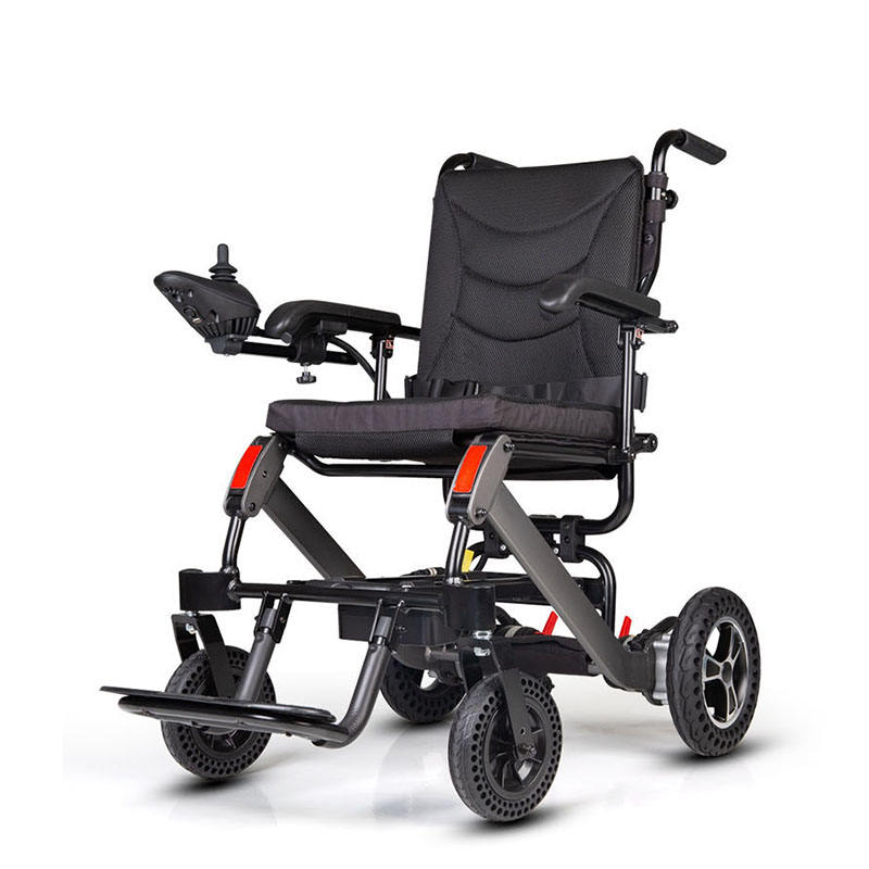Wholesale Hot Sales Lithium Battery Electric Lightweight Foldable Wheelchair for the Disabled Power Folding Wheelchair