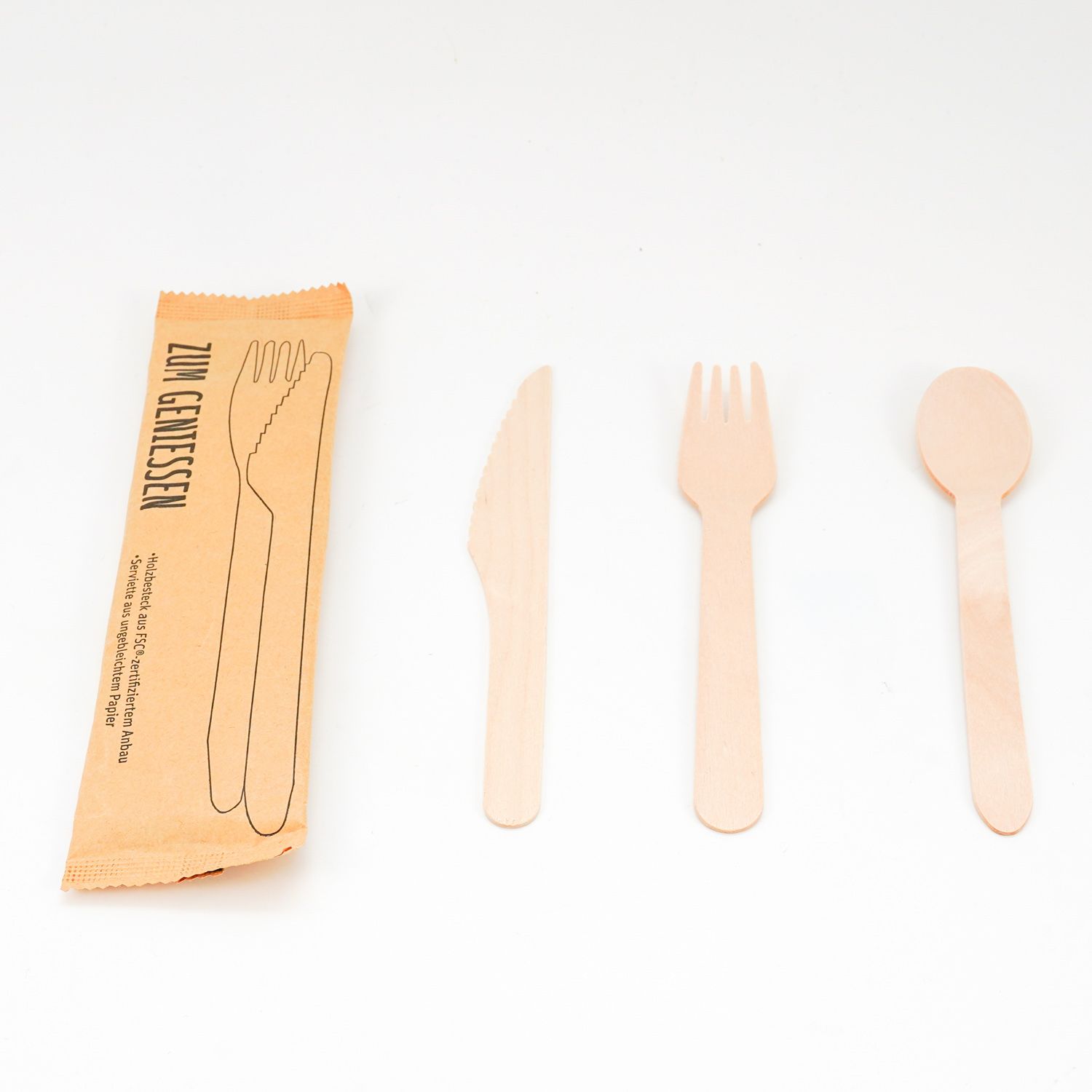 Factory Wholesale Disposable Cutlery Set with Napkin