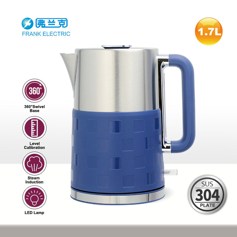 Premium Stainless Steel Kettle 1.7L Capacity Fast Heating Element BPA Free and Easy Pour Spout