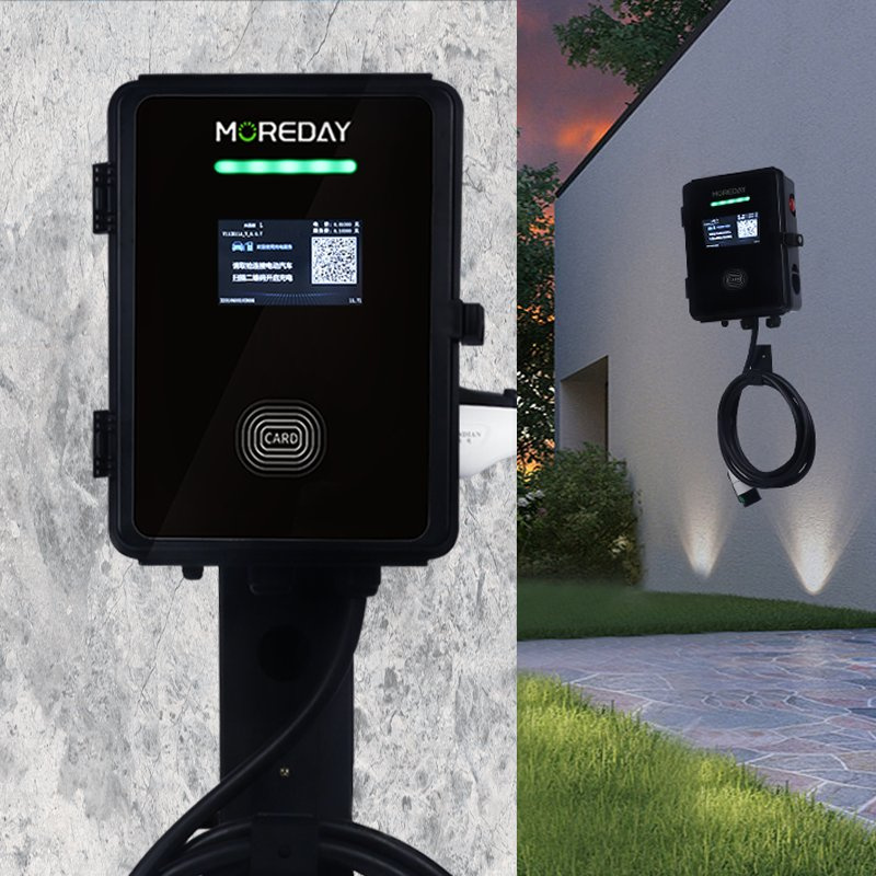 GB/T EV Charger 32A 3 Phase Electric Vehicle Charging Station 21kw Gbt China Car Standard Wallbox Home Use WiFi APP RFID