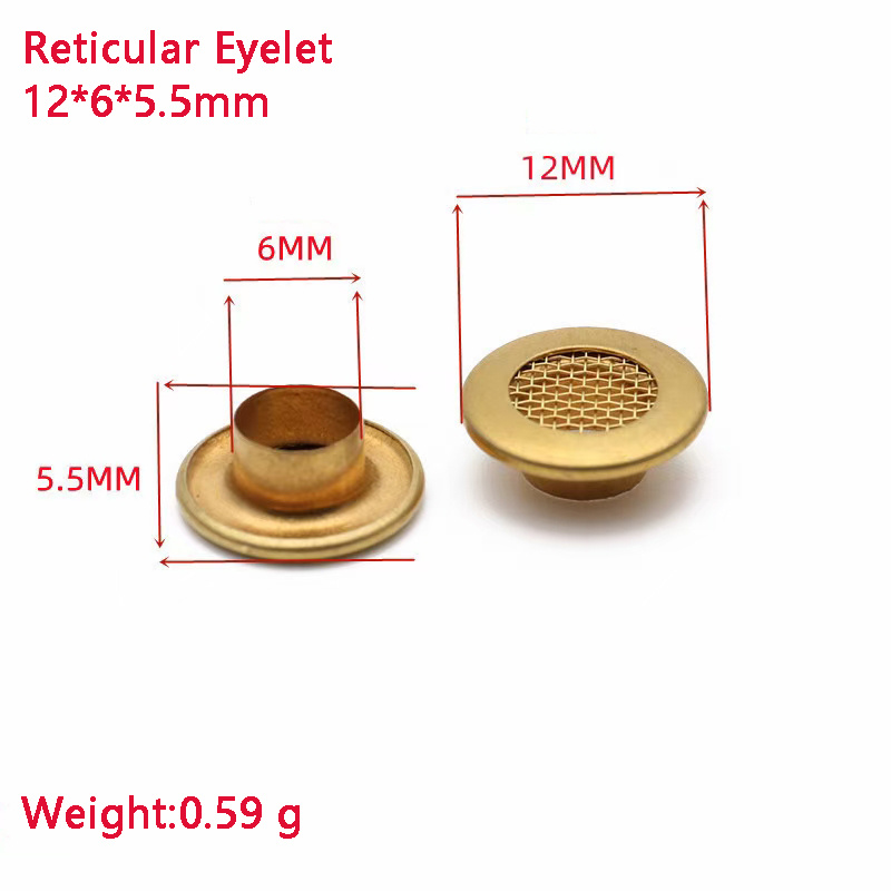 Factory Wholesale Antique Brass Mesh Grommet Eyelet for Clothes Shoes Metal Accessories