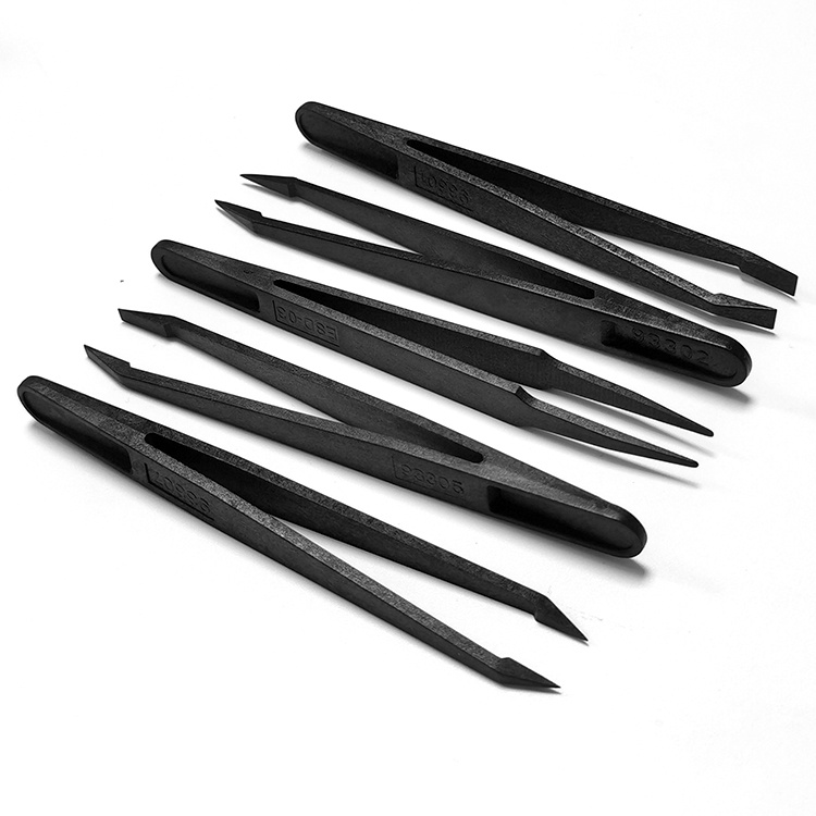Professional Manufacture ESD Anti-Static Conductive PP Plastic Tweezers