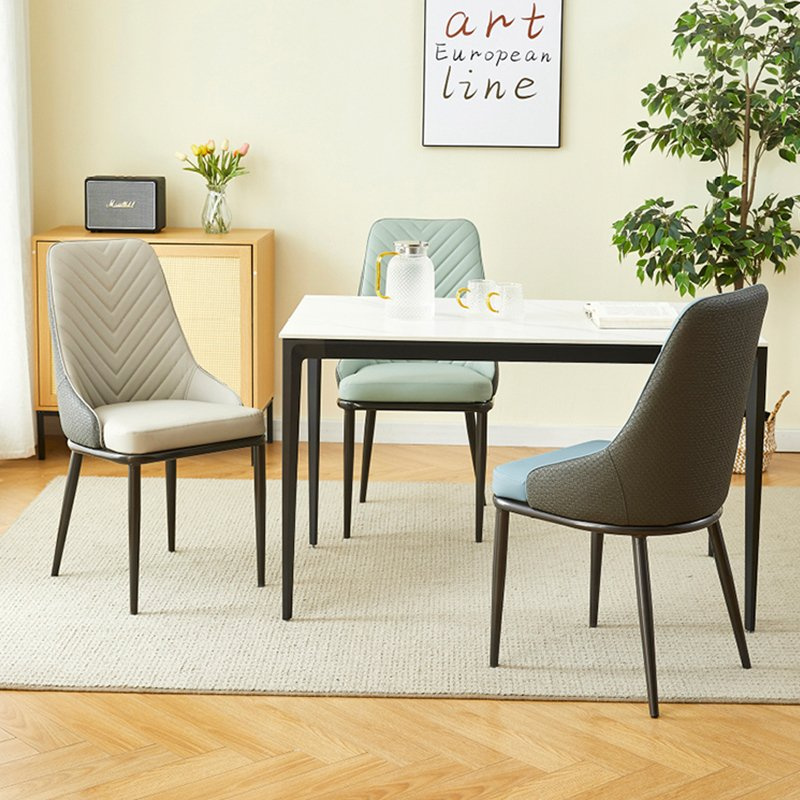 Luxury Metal Dining Chair Modern Minimalist Design for Home Office and Hotel Living Rooms