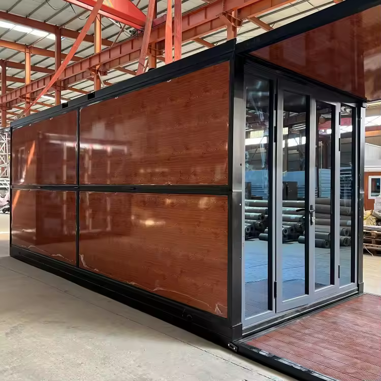 Ready To Live Foldable Tiny Home Luxury 20ft 40ft Prefabricated House Portable Prefab Expandable Container House With Solar
