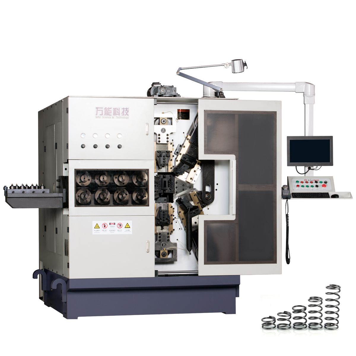 Wnj Factory 7 Axis 3-9mm Winding Tk-790 CNC Automotive Torsion Wire Coil Spring Machine