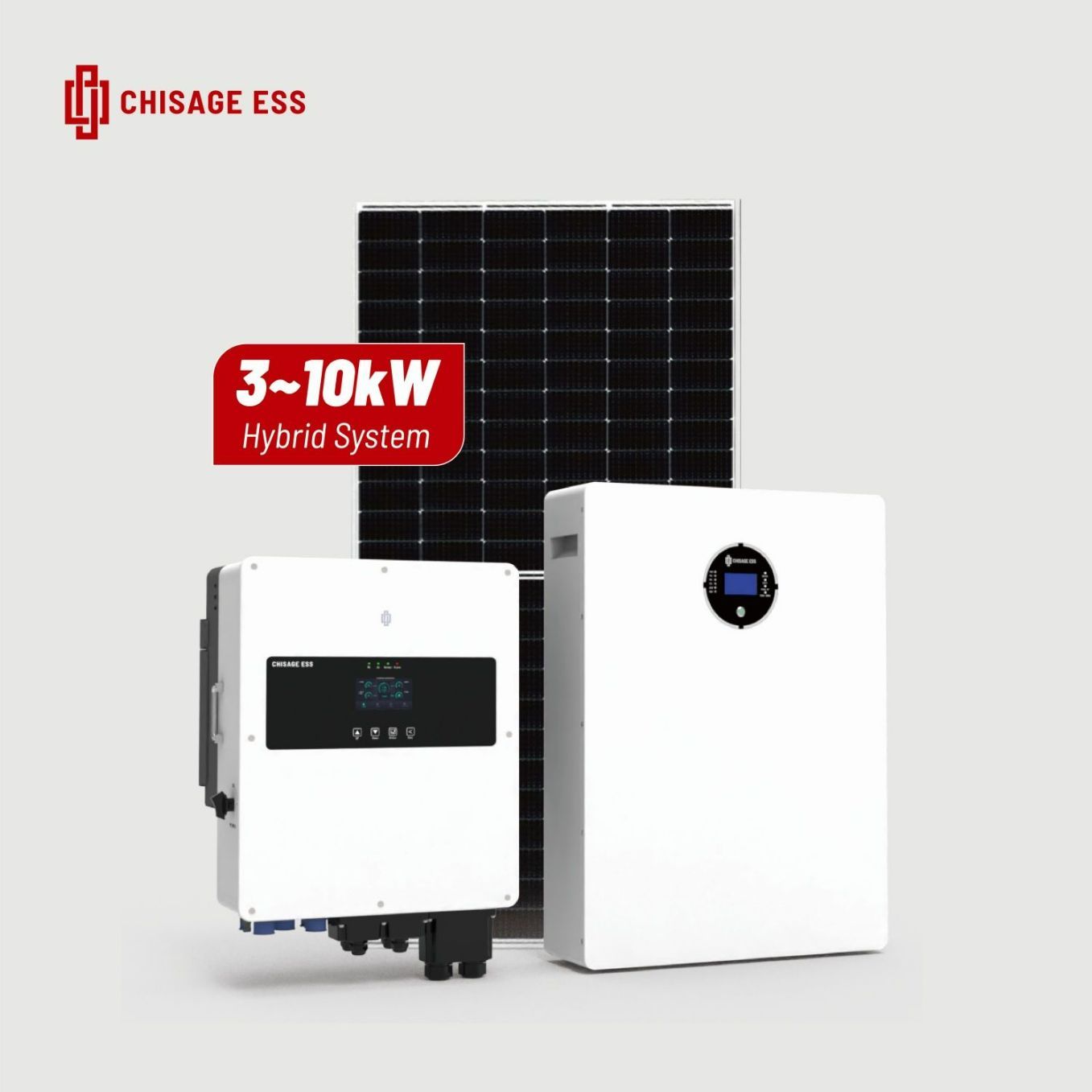 High Quality Home Solar Power System Hybrid Inverter Set 8kw on Grid off Grid Solar Energy System
