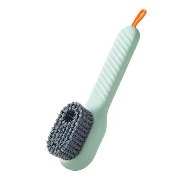 Multi-functional Liquid Shoe Brush Plastic Press Shoe Washing Brush Household Cleaning Brush With Soap Dispenser