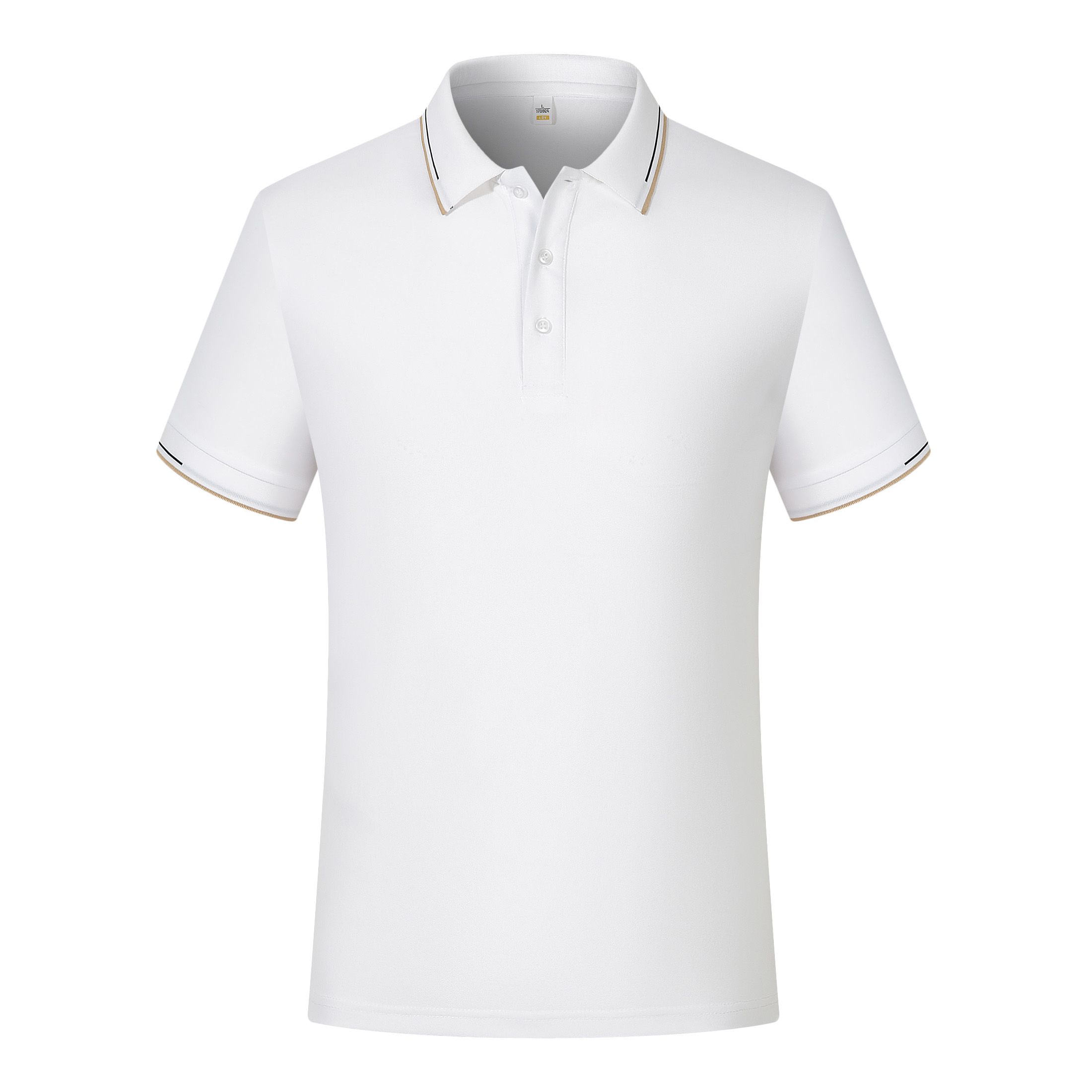 Manufacturers Straight Hair High Quality High Elastic Imitation Cotton Short Sleeve Lapel Polo Shirt