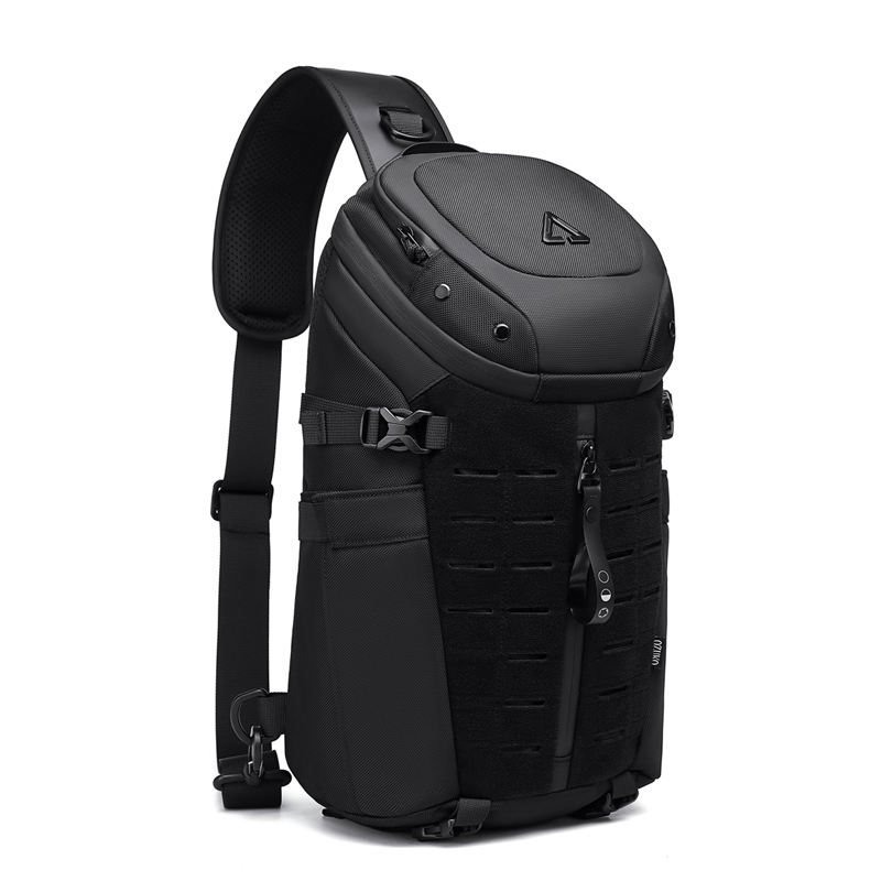 Ozuko 9730 New Arrival Sport Crossbody Bag Oem Design Customized Logo Chest Bags For Men Fashion Portable Waterproof Sling Bag