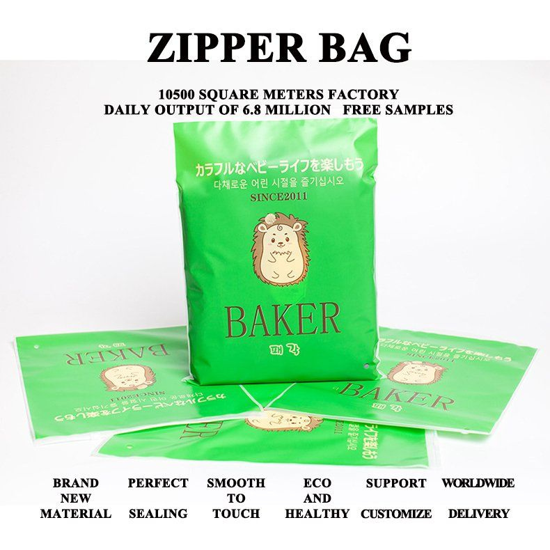 Manufacturer Wholesale CPE EVA Lux LDPE LLDPE Plastic Slider Zipper Ziplock Bags Garment Clothing Packaging Printing Customization with Handle Zipper