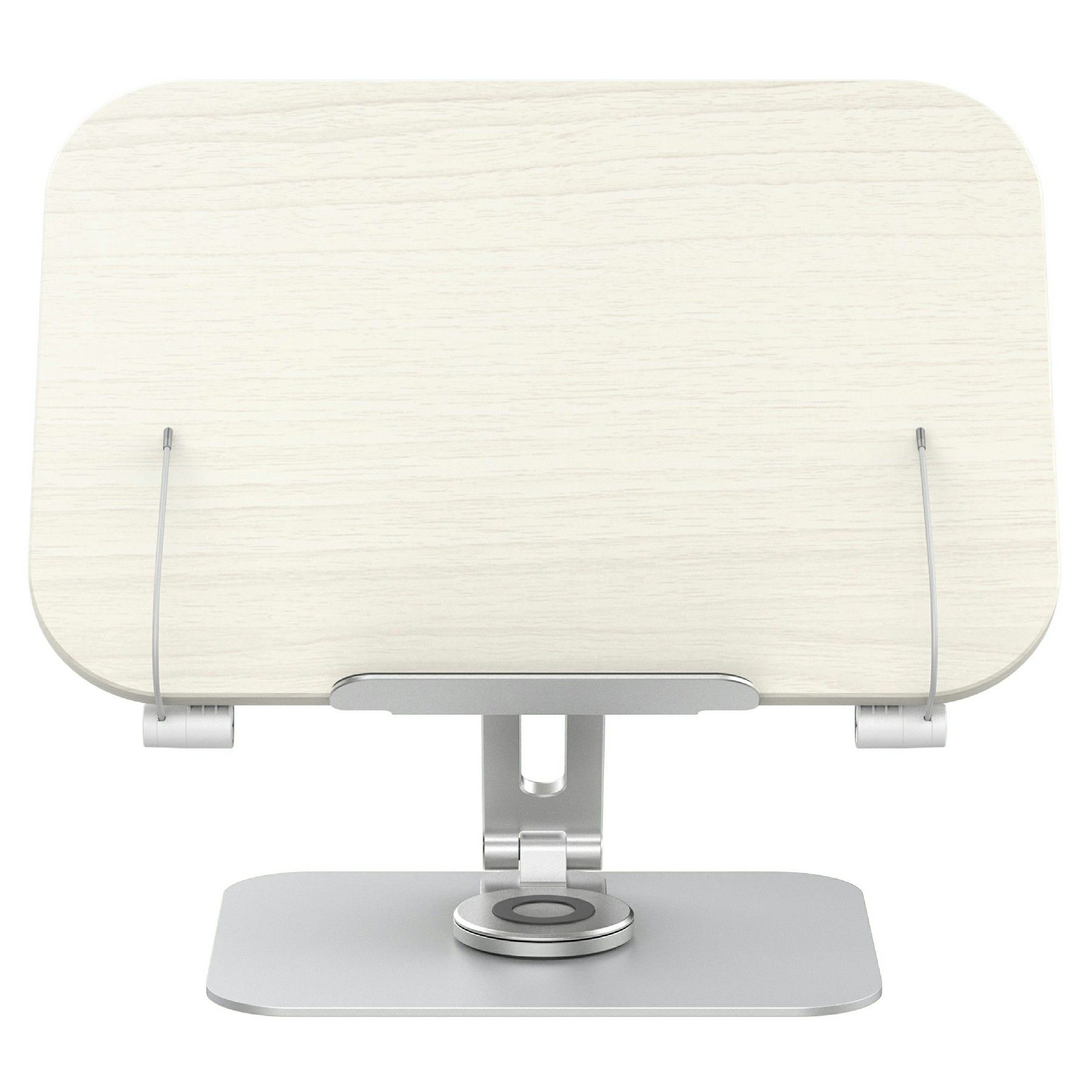 R31 Adjustable Stand - for Books/Tablets, Metal+Wood (White)