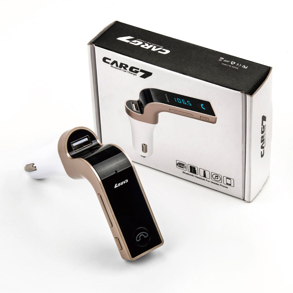 Hands-Free Wireless Bluetooth MP3 Player Car G7 FM Transmitter with USB Charger