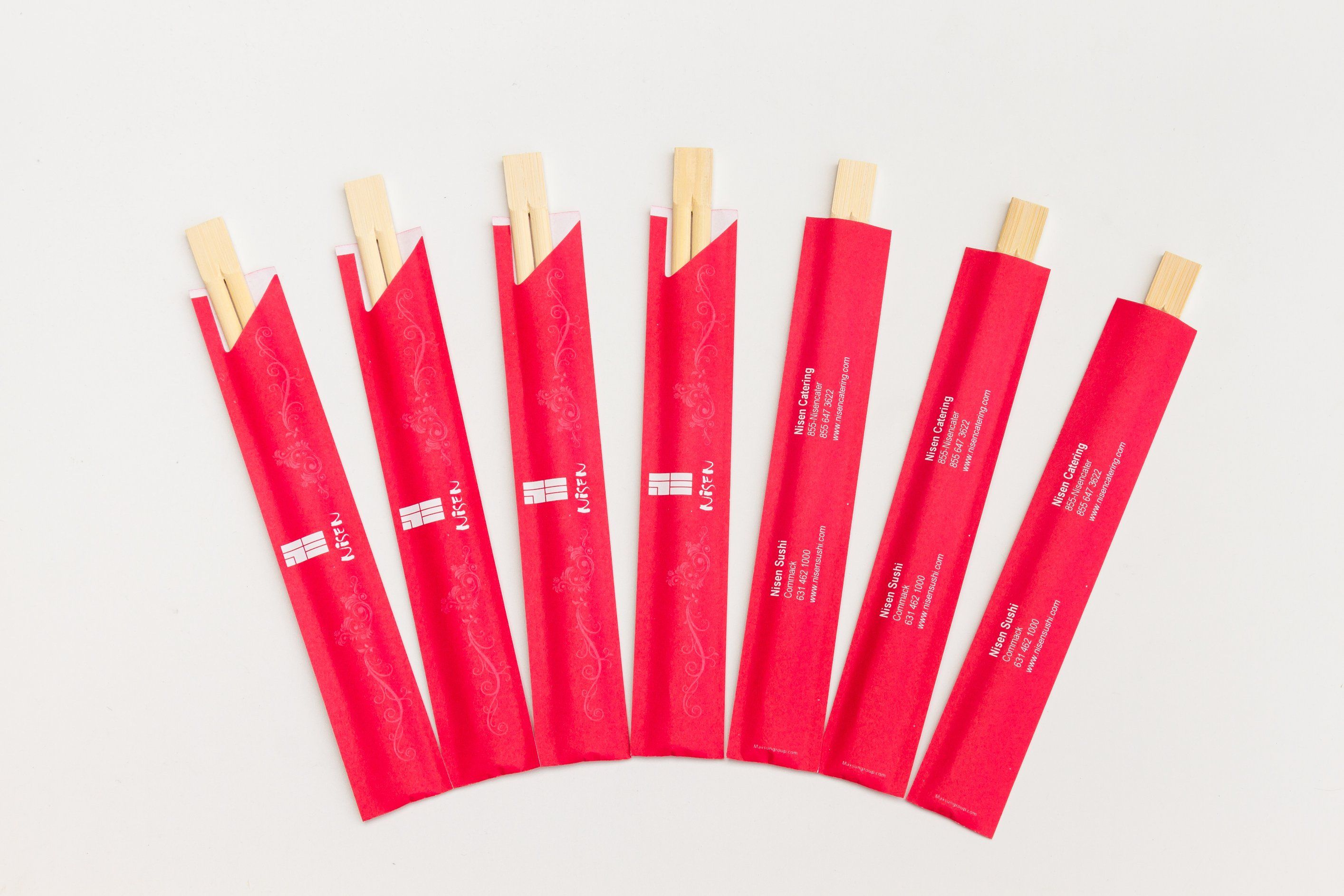 Exporter Sterilized Natural Sushi Chopsticks 23cm Disposable Bamboo Chopsticks