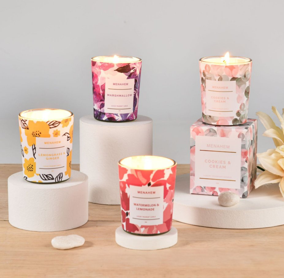 Online Wholesale and Retail Soy Candles Scented Luxury Private Label Six-Color Home Fragrance Wedding Mother's Day Gift Scented Candle