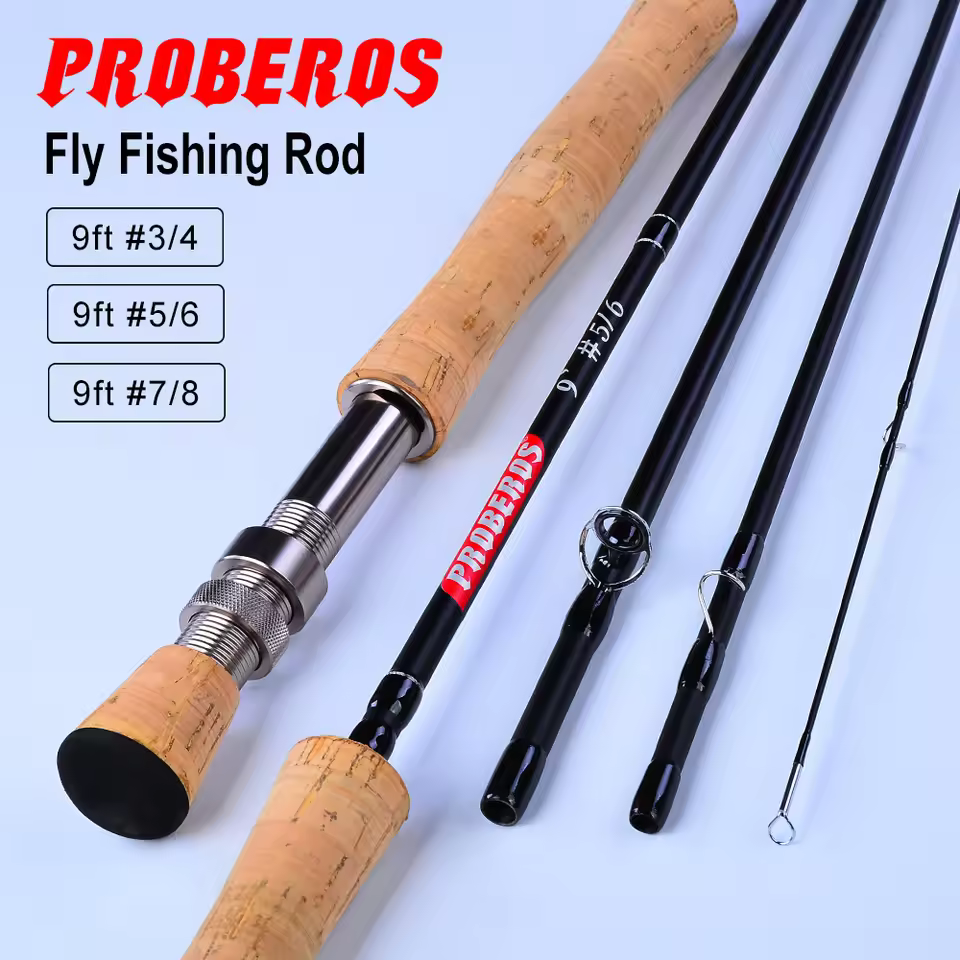 Oem Fly Fishing Rod 9ft 2.7m 4sections High Carbon Fiber Blanks Double Handed Fly Fishing Rod Ready To Ship