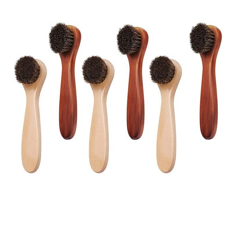 Professional Manufacturer Long Handle to Remove Dust, Wood, Soft Shoes, Cleaning Brush, Horsehair Cleaning, Polishing Shoe Brush