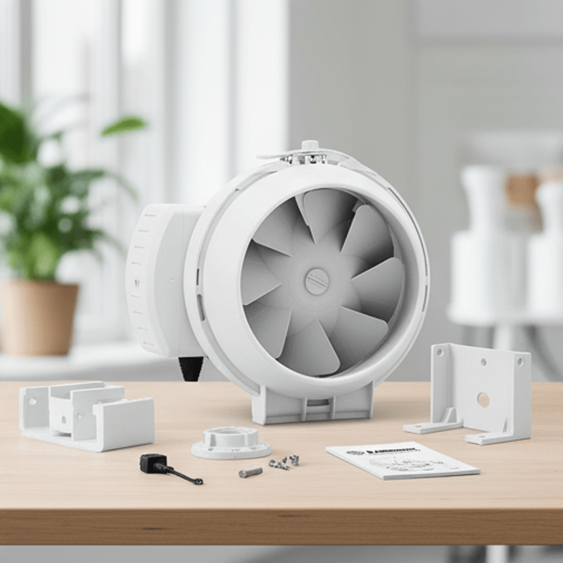 Blauberg Turbo 100c Low Noise Exhaust Commercial Powerful Extractor Jet Turbo Duct Fan