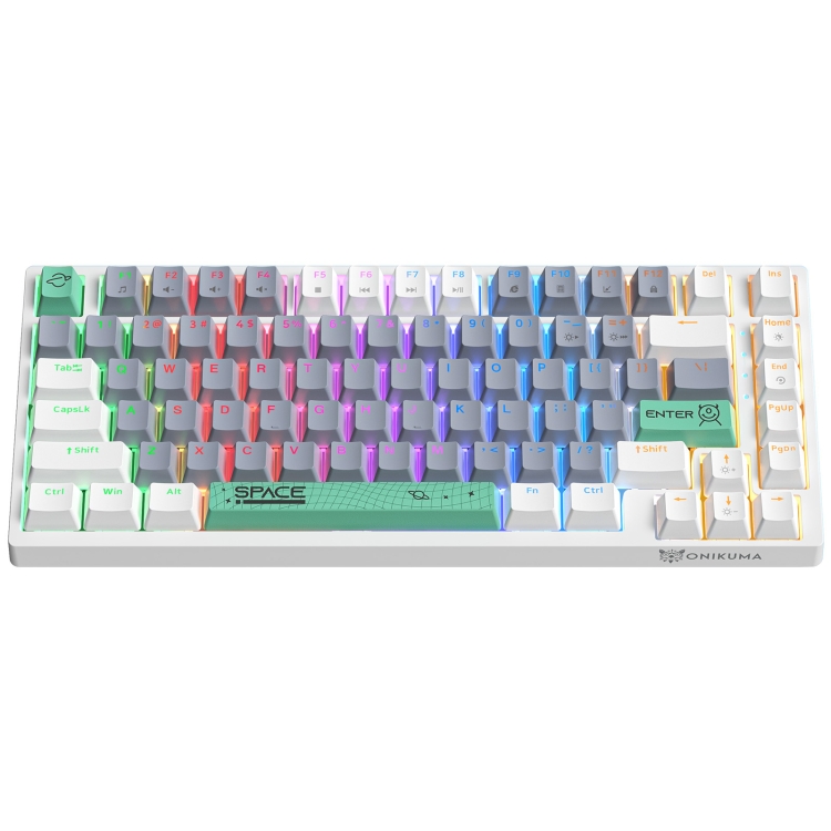 Dropshipping New Arrival For Onikuma G52 82 Keys Rgb Lighting Wired Mechanical Keyboard With Blue Switch