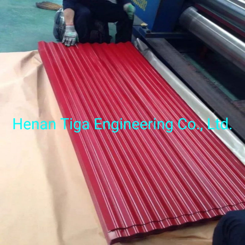 OEM Commercial Roofs/Coloured Corrugated Roofing Sheet with Felt