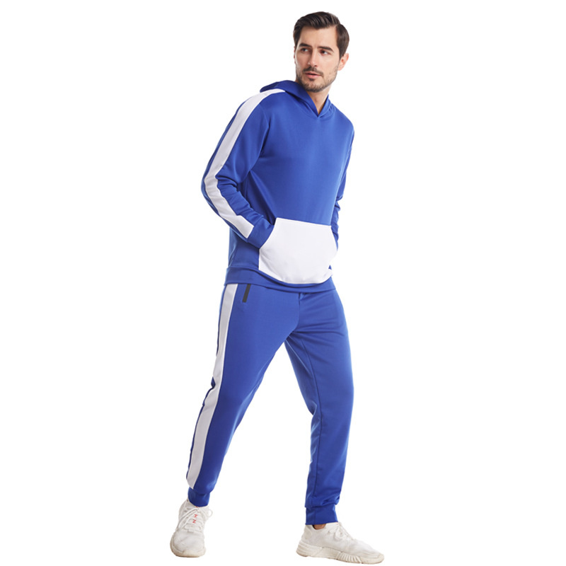 Tracksuit High Quality Cotton Hoodie Set Unisex Sweatsuit Men Jogger Sweatshirts Sets