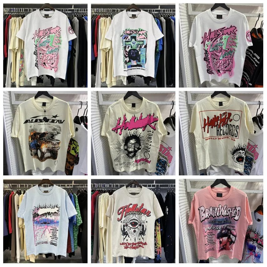 Helles Star Tshirt Luxury Tshirt Fashion Original Tees Cotton Top Quality Graphic Shirt Classic Vintage Streetwear Summer Men Clothes Helly Starshirt Tee