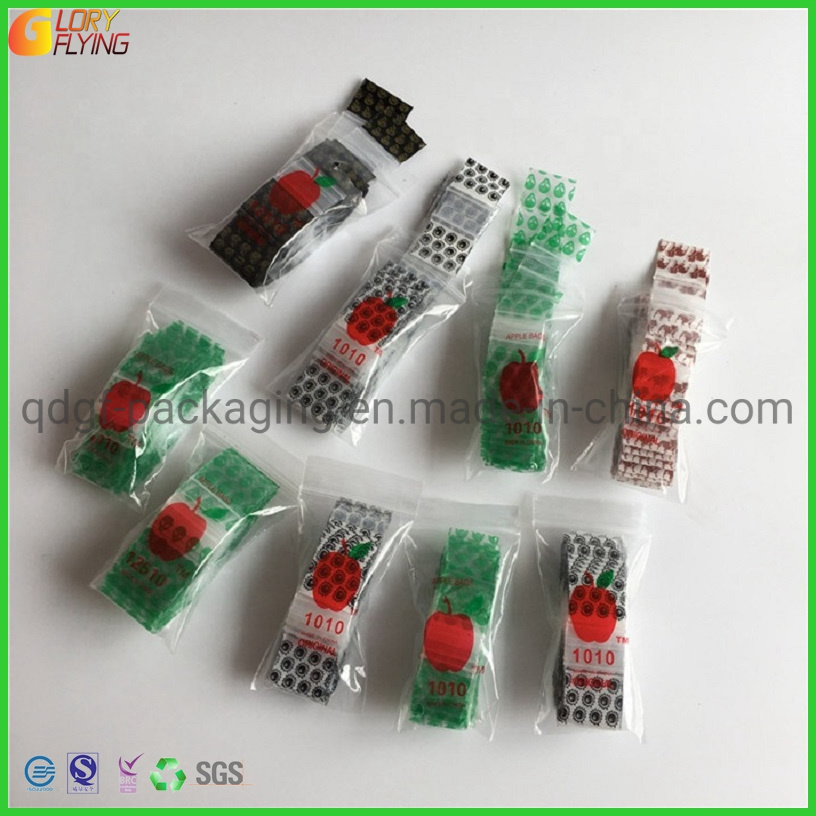 LDPE Small Zipper Mini Apple Baggies Plastic Packaging Bags From Manufacturer