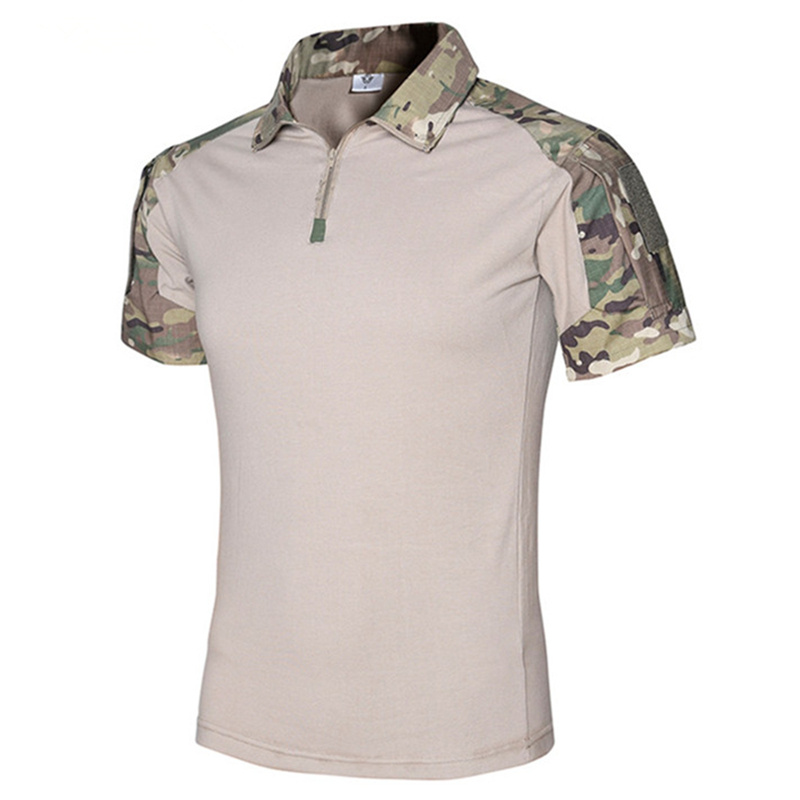 Men Tactical Frog Clothes Combat Short Sleeves Camping Hunting Tops