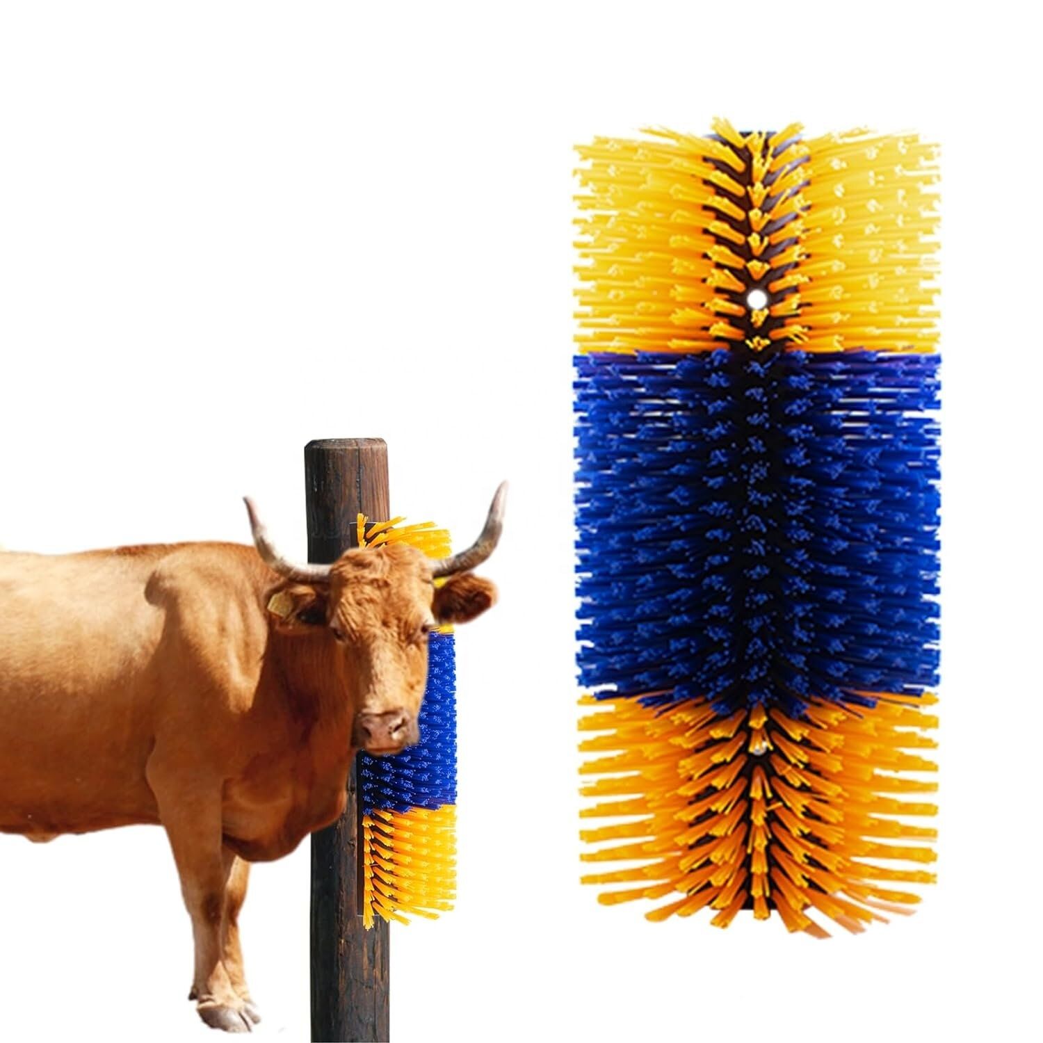 Livestock Massage Scratching Horse Grooming Kit Cow Brush Roller for Farm Equipment