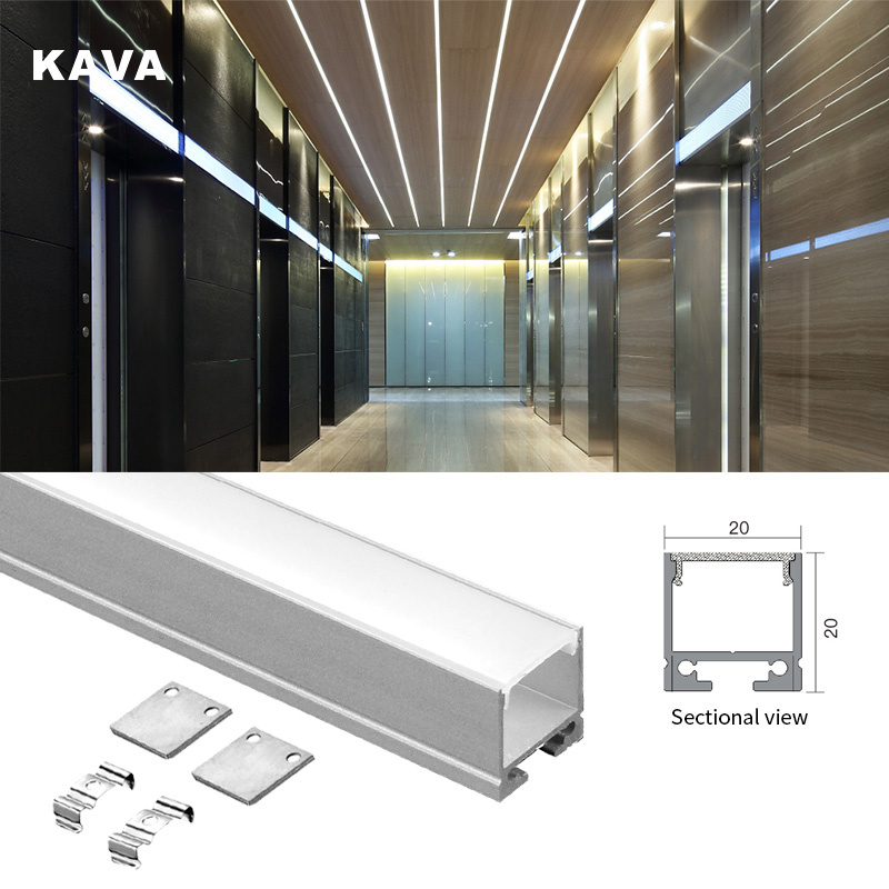 Indoor Light Amazon Best Selling Style Free Size Cutting Garage Ceiling Light Commercial Space Office Linear Lighting