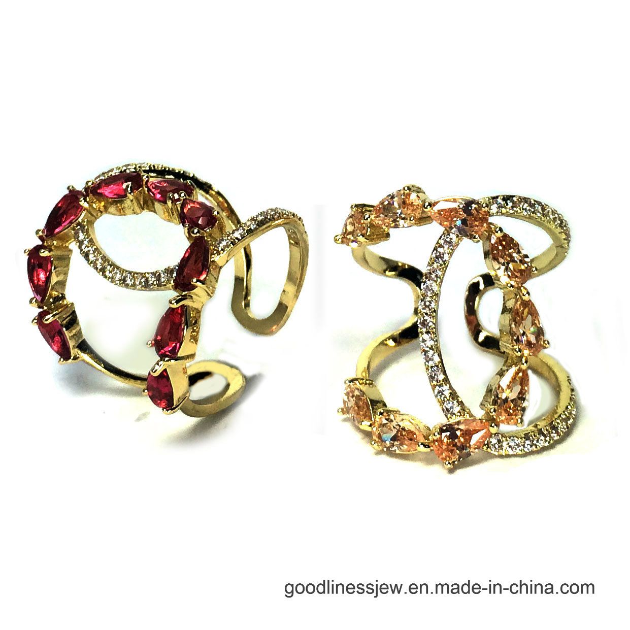 2017 New Design 925 Silver Ring with Color Gemstone (R10720)