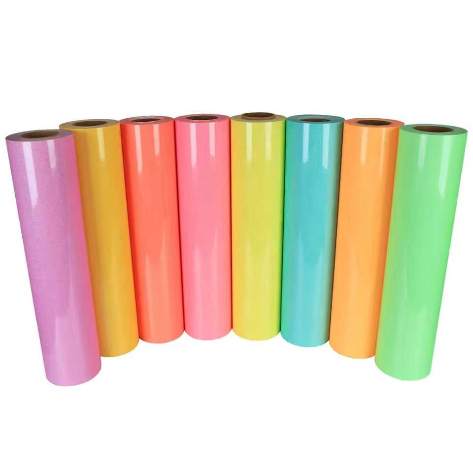 Renlitong Glow In Dark Glitter Series Vinyl Patterned Htv Reflective Heat Transfer Vinyl Cheap Iron On Vinyl