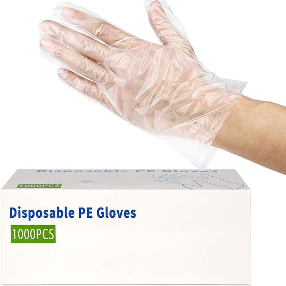 Comfy Package Plastic Disposable Poly Gloves for Cooking One Size Fits Most