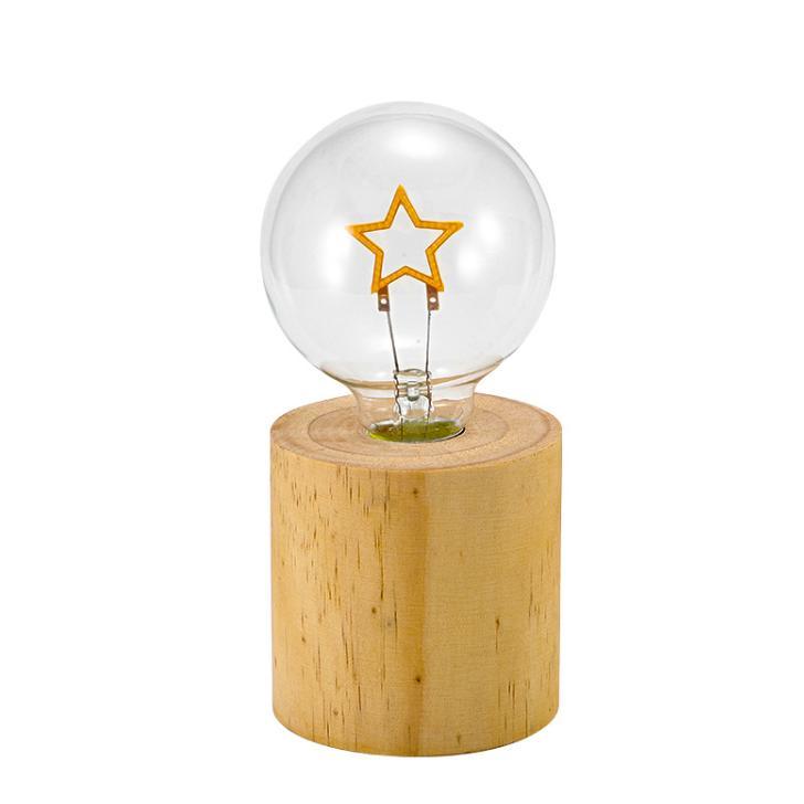 Wholesale LED Christmas Halloween Festival Decoration Lighting E27 LED Bulb Shape Table Desk Lamp Manual Switch LED Night Light