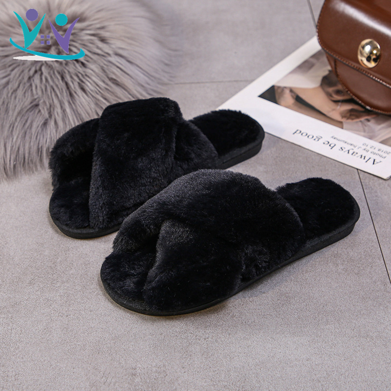 Cute Bow Shoes Sweetshoes Cotton Slippers Padded Comfortable