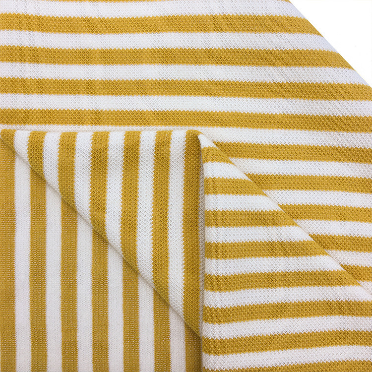 High Satisfaction Supima Cotton Polo Shirts Fabric Comfortable Stripe Textile 120 Polo T Shirts Pique Fabric for Polo