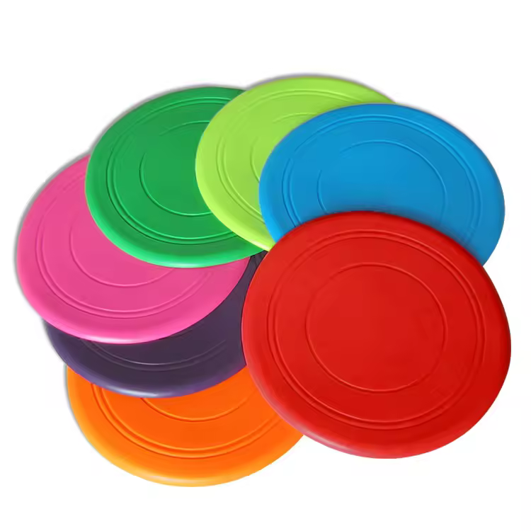 Rarewe Dog Accessories Pet Interactive Toy Manufacturer Custom Logo Rubber Frisbeed Bite Resistant Solid Dog Chew Frisbeed Toys